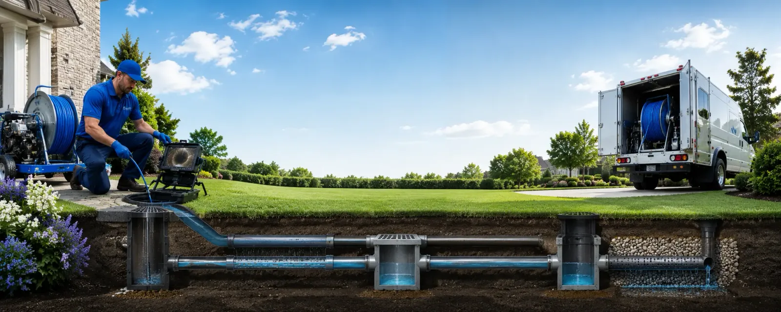Outdoor drain cleaning information for Ida, LA